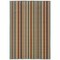 Homeroots 7 x 10 ft. Green & Brown Striped Indoor & Outdoor Area Rug 388700 - alternate 1